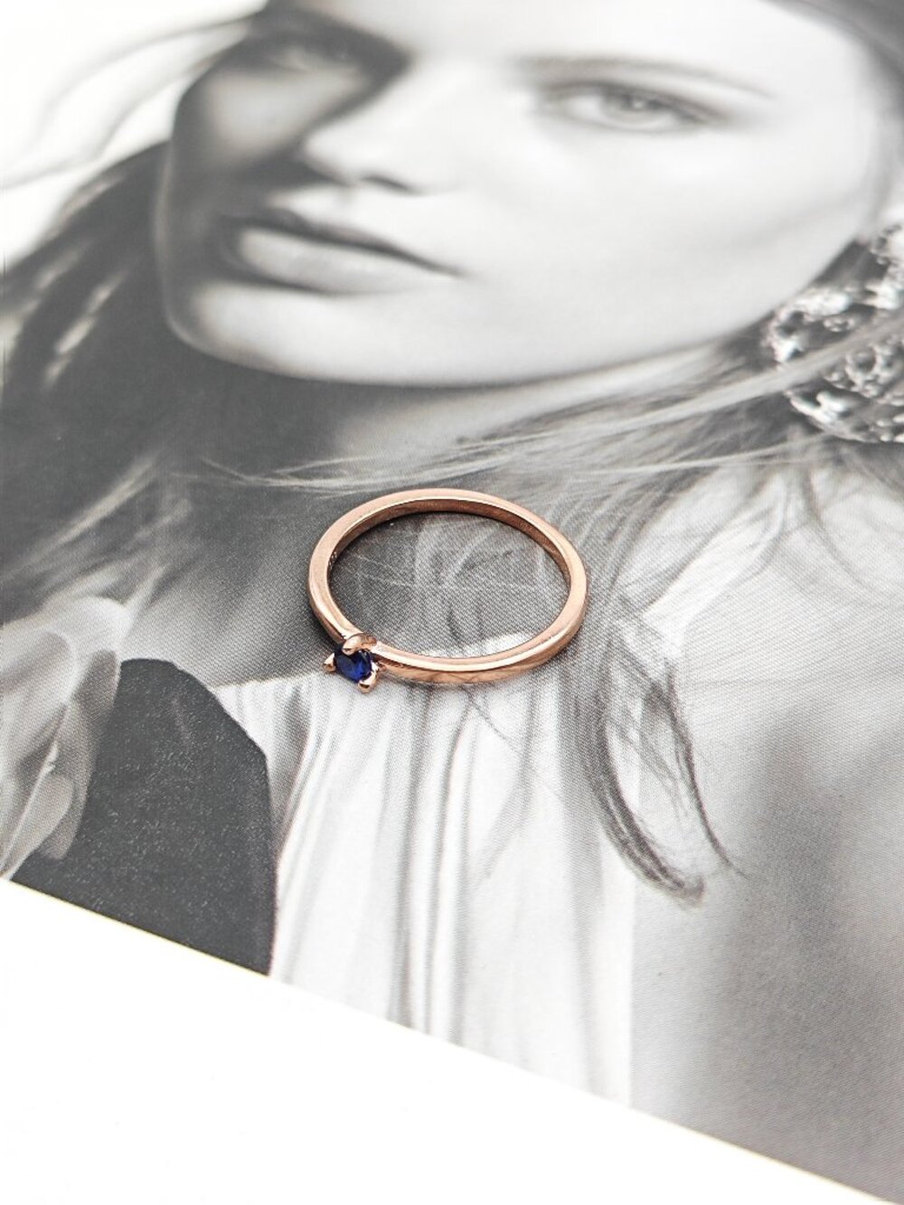 Pandora Stellar Blue Solitaire Ring - Picture 7 of 7